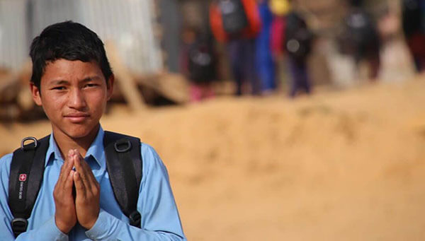 Himalayan Children's Charities Classroom Boy Smiling